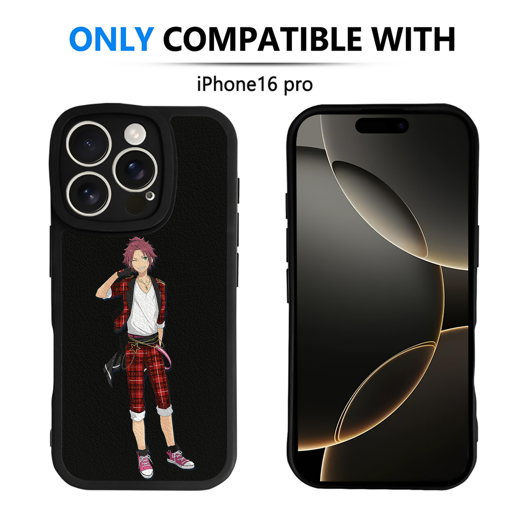 （画像用） あんさんぶるスターズ! Ensemble Stars 【iPhone 16シリーズ対応】シリコンスマホケース（レザー調） 材質：シリコン